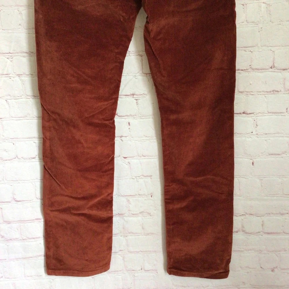 Levi’s 511 Slim Burnt Orange Corduroy Pants - Size 16 - Picture 6 of 11